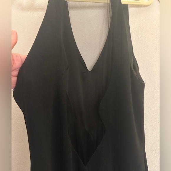 Theia Evening Gown Maxi Black Sleeveless Size 10 - Picture 5 of 10